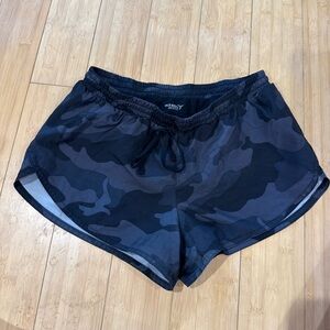 Old Navy Athletic Shorts Black and Gray Lightweight Performance